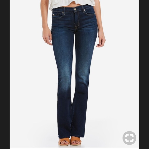 7 for all Mankind Bootleg Jeans - medium blue wash - Picture 1 of 6